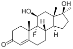 9a-Fluoro-11b,17b-dihydroxy-17a-methyl-4-androsten-3-one(76-43-7)